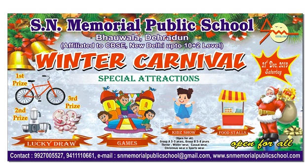 Winter carnival 2019 in  Best CBSE day school in Dehradun